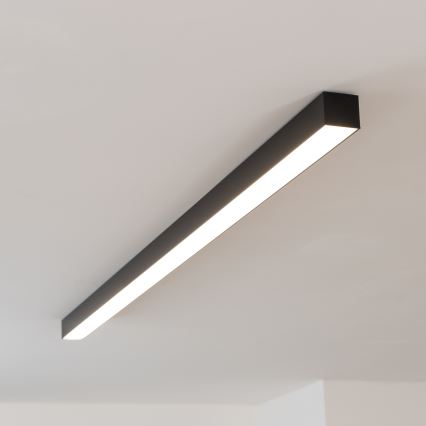 Brilagi - Επιφανειακό φωτιστικό οροφής LED FULLDAY LED/20/30/40W/230V 2700/4000/6000K 120 cm UGR19 μαύρο
