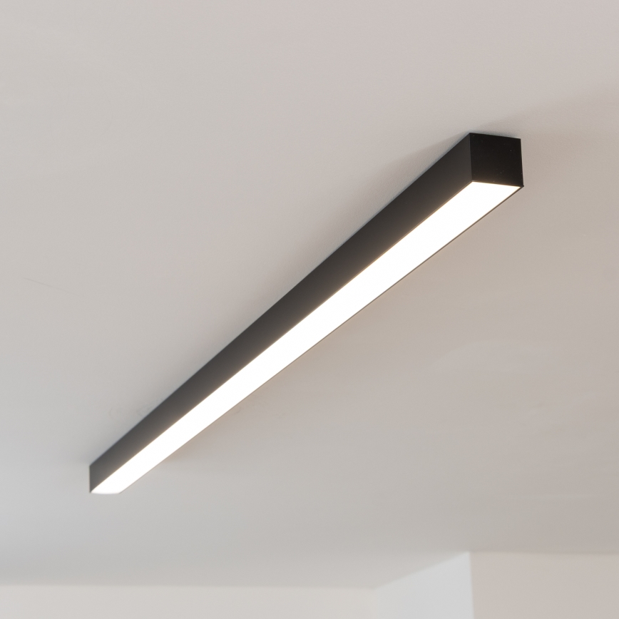 Brilagi - Επιφανειακό φωτιστικό οροφής LED FULLDAY LED/20/30/40W/230V 2700/4000/6000K 120 cm UGR19 μαύρο