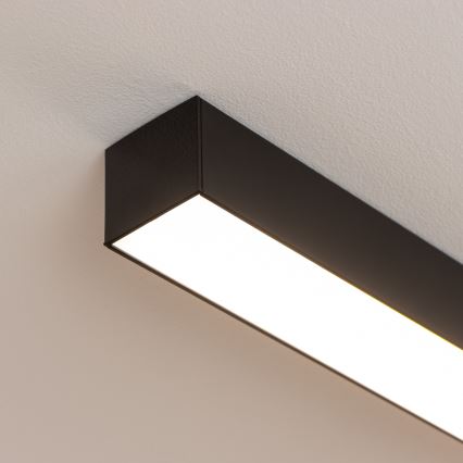 Brilagi - Επιφανειακό φωτιστικό οροφής LED FULLDAY LED/20/30/40W/230V 2700/4000/6000K 120 cm UGR19 μαύρο