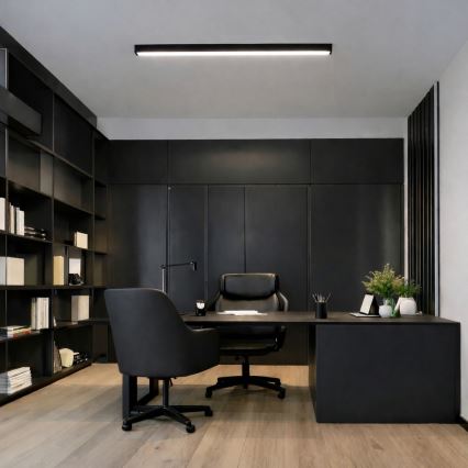 Brilagi - Επιφανειακό φωτιστικό οροφής LED FULLDAY LED/20/30/40W/230V 2700/4000/6000K 120 cm UGR19 μαύρο