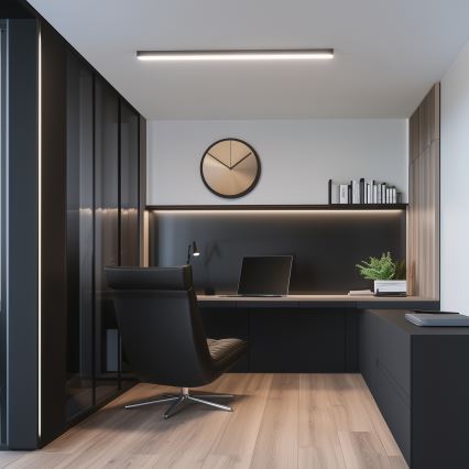 Brilagi - LED επιφανειακό φωτιστικό οροφής FULLDAY LED/30/40/50W/230V 2700/4000/6000K 150 cm UGR19 μαύρο