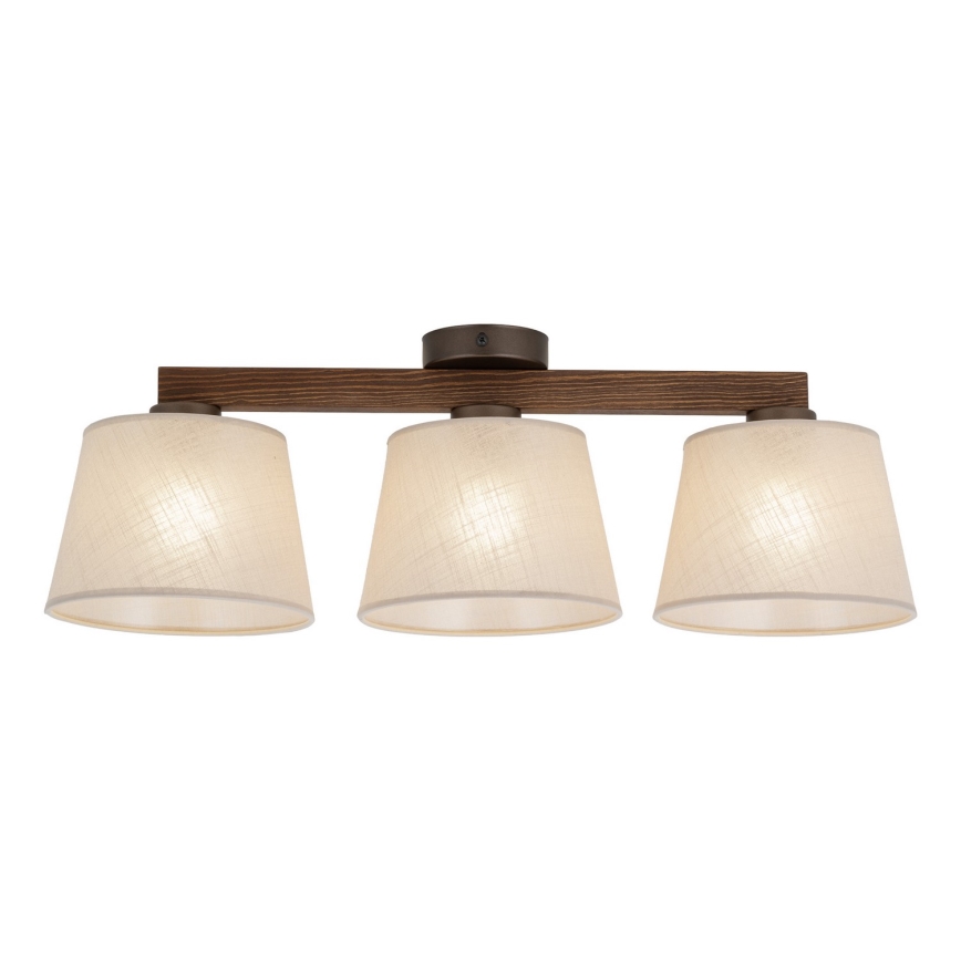 BRILAGI - LED Επιφανειακό Φωτιστικό Οροφής LATTE 3xE27/15W/230V πεύκο/μπεζ