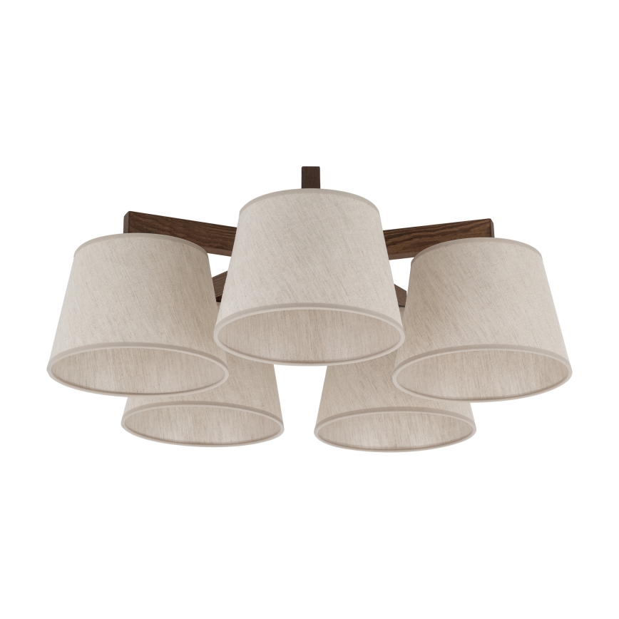 BRILAGI - LED επιφανειακό φωτιστικό οροφής LATTE 5xE27/15W/230V πεύκο/κρεμ