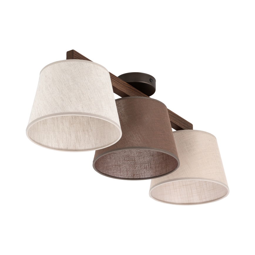 BRILAGI - LED επιφανειακό φωτιστικό οροφής LATTE SABIA 3xE27/15W/230V πεύκο/mix