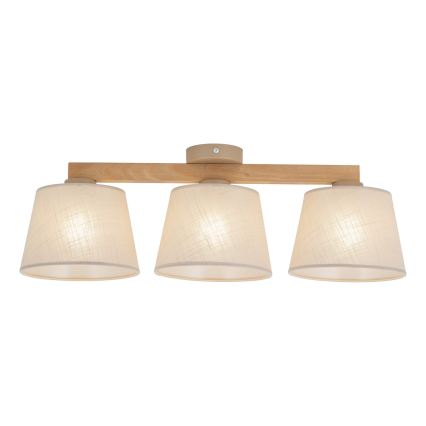 BRILAGI - LED Επιφανειακό φωτιστικό οροφής LATTE SABIA 3xE27/15W/230V πεύκο/μπεζ