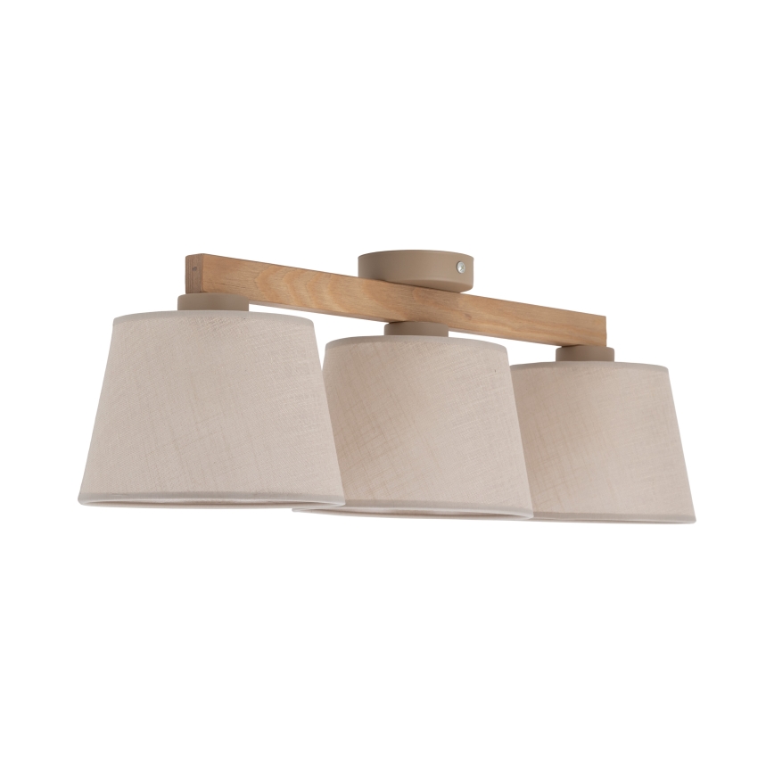 BRILAGI - LED Επιφανειακό φωτιστικό οροφής LATTE SABIA 3xE27/15W/230V πεύκο/μπεζ