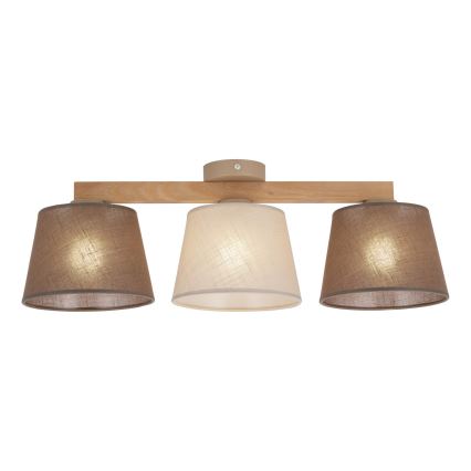BRILAGI - LED Επιφανειακό φωτιστικό οροφής LATTE SABIA 3xE27/15W/230V πεύκο/μείγμα