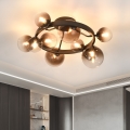 Brilagi - LED επιφανειακό φωτιστικό οροφής MILLA 10xG9/3W/230V καφέ/καπνιστό καφέ