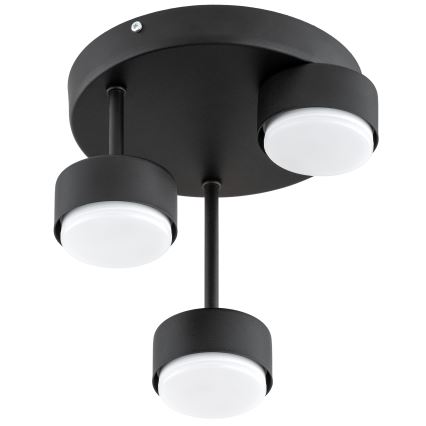 Brilagi - LED επιφανειακό φωτιστικό οροφής MONO 3xGX53/30W/230V μαύρο