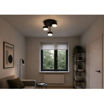 Brilagi - LED επιφανειακό φωτιστικό οροφής MONO 3xGX53/30W/230V μαύρο