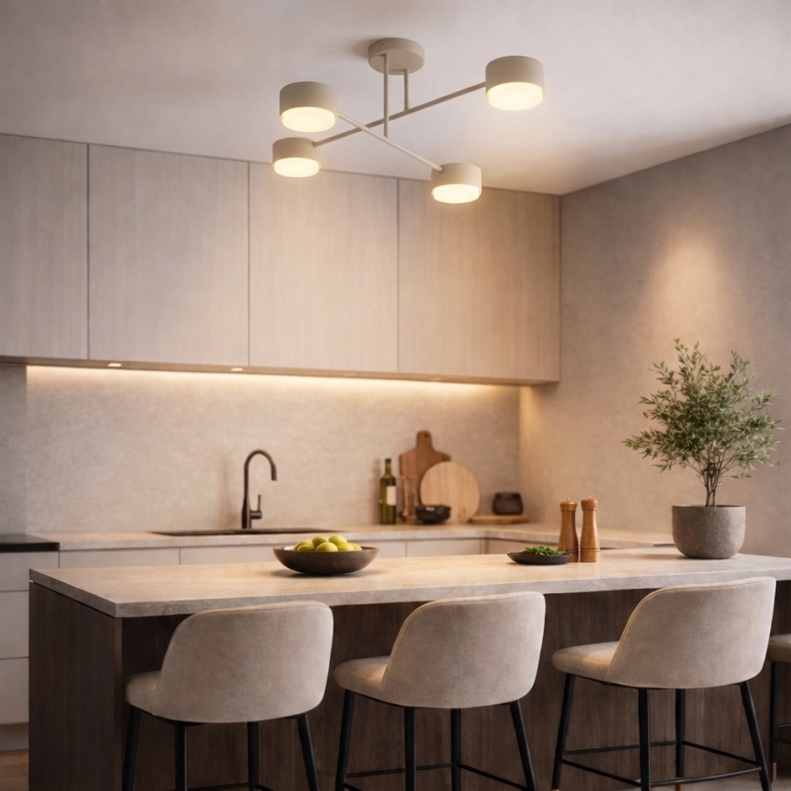 Brilagi - LED επιφανειακό φωτιστικό οροφής MONO 4xGX53/30W/230V μπεζ