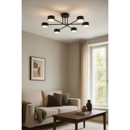 Brilagi - LED επιφανειακό φωτιστικό οροφής MONO 6xGX53/30W/230V μαύρο