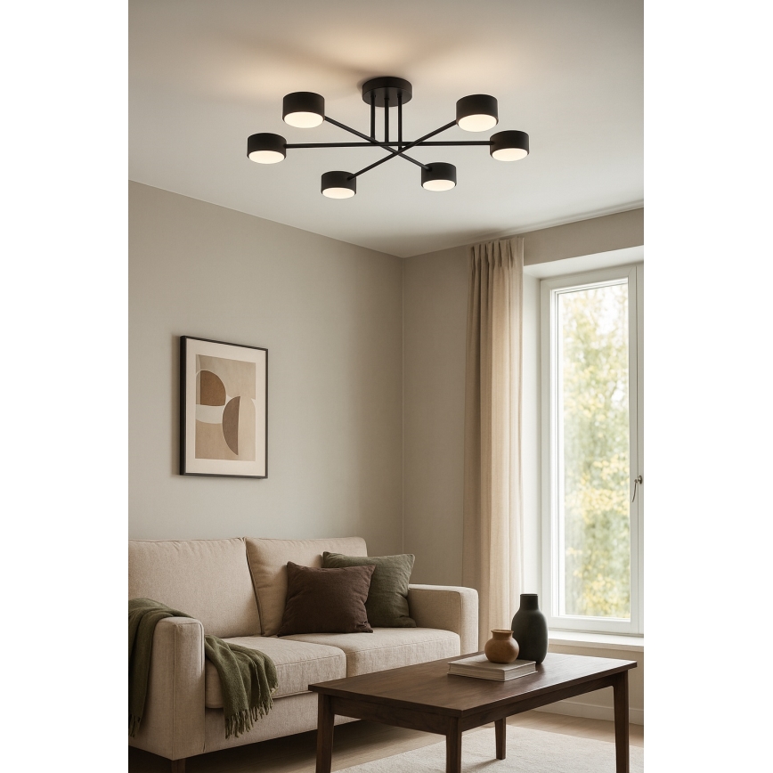 Brilagi - LED επιφανειακό φωτιστικό οροφής MONO 6xGX53/30W/230V μαύρο