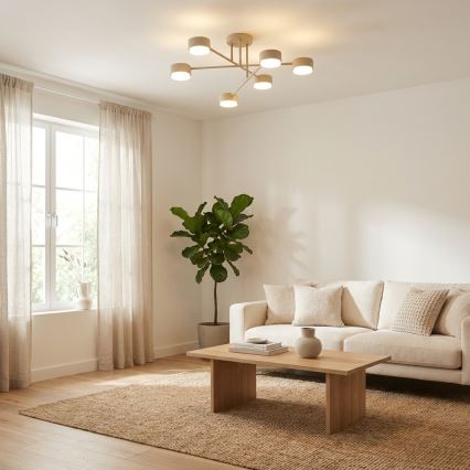 Brilagi - LED επιφανειακό φωτιστικό οροφής MONO 6xGX53/30W/230V μπεζ