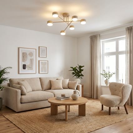 Brilagi - LED επιφανειακό φωτιστικό οροφής MONO 6xGX53/30W/230V μπεζ