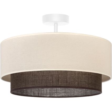 Brilagi - LED επιφανειακό φωτιστικό οροφής σε στυλ BOHO 1xE27/15W/230V Ø 40 cm κρεμ/καφέ