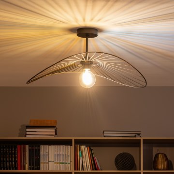 Brilagi - LED Επιφανειακός πολυέλαιος CERIA WIRE 1xE27/60W/230V 40x56 cm μαύρο/μπρονζέ