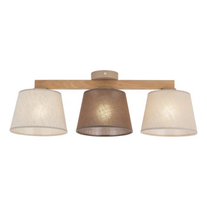 BRILAGI - LED Επιφανειακός πολυέλαιος LATTE 3xE27/15W/230V πεύκο/μείγμα