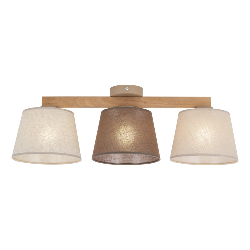 BRILAGI - LED Επιφανειακός πολυέλαιος LATTE 3xE27/15W/230V πεύκο/μείγμα