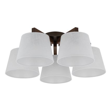 BRILAGI - LED επιφανειακός πολυέλαιος LATTE 5xE27/15W/230V πεύκο/λευκό