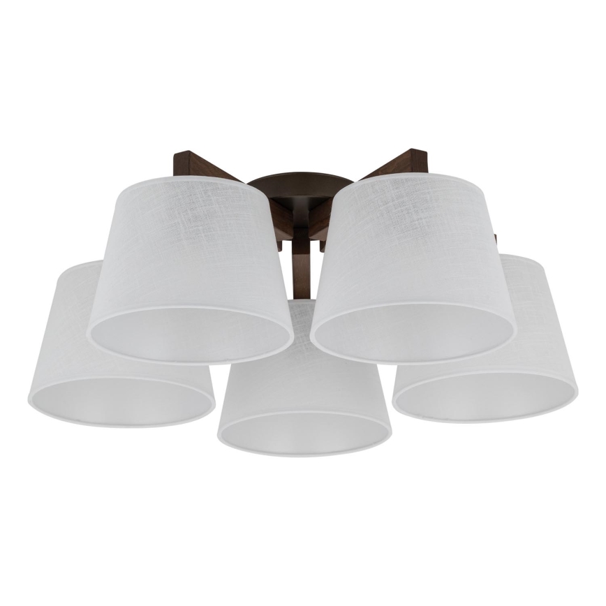 BRILAGI - LED επιφανειακός πολυέλαιος LATTE 5xE27/15W/230V πεύκο/λευκό