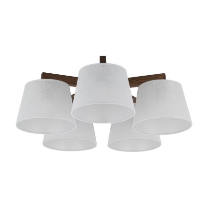 BRILAGI - LED επιφανειακός πολυέλαιος LATTE 5xE27/15W/230V πεύκο/λευκό