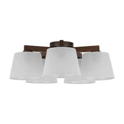 BRILAGI - LED επιφανειακός πολυέλαιος LATTE 5xE27/15W/230V πεύκο/λευκό