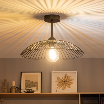 Brilagi - LED επιφανειακός πολυέλαιος οροφής CERIA WIRE 1xE27/60W/230V Ø 38 cm μαύρο
