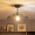Brilagi - LED επιφανειακός πολυέλαιος οροφής CERIA WIRE 1xE27/60W/230V Ø 38 cm μαύρο