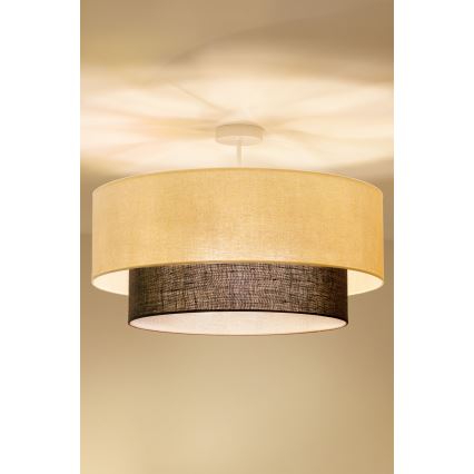 Brilagi - LED Επικαθήμενο Φωτιστικό Οροφής BOHO STYLE 3xE27/15W/230V διάμ. 60 cm κρεμ/καφέ