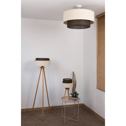 Brilagi - LED Επικαθήμενο Φωτιστικό Οροφής BOHO STYLE 3xE27/15W/230V διάμ. 60 cm κρεμ/καφέ