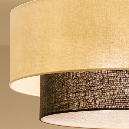 Brilagi - LED Επικαθήμενο Φωτιστικό Οροφής BOHO STYLE 3xE27/15W/230V διάμ. 60 cm κρεμ/καφέ