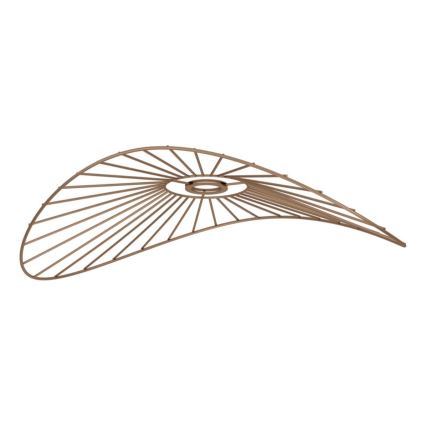 Brilagi - LED επικαθήμενο φωτιστικό οροφής CERIA WIRE 1xE27/40W/230V 40x56 cm μπρονζέ/δρυς