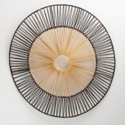 Brilagi - LED επικολλητό φωτιστικό οροφής CERIA BOHO 1xE27/40W/230V διάμ. 50 cm μαύρο/καφέ