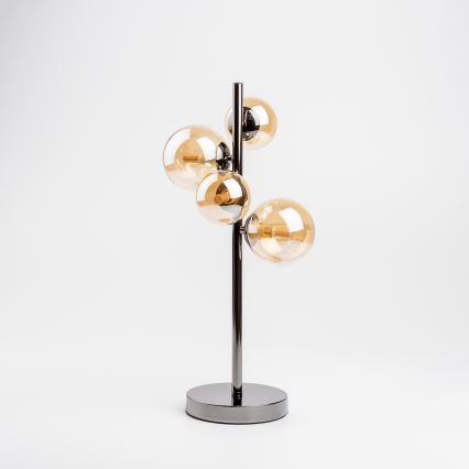 Brilagi - LED Επιτραπέζιο φωτιστικό MILLA 4xG9/3W/230V μαύρο χρώμιο/χρυσό