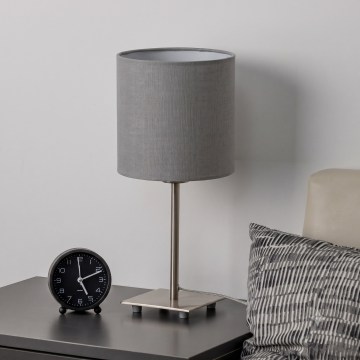 Brilagi - LED επιτραπέζιο φωτιστικό NUBILA 1xE27/60W/230V ανοιχτό γκρι