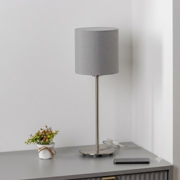 Brilagi - LED επιτραπέζιο φωτιστικό NUBILA 1xE27/60W/230V ανοιχτό γκρι