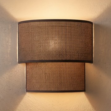 Brilagi - LED επιτοίχιο φωτιστικό BOHO ECO 1xE27/10W/230V καφέ