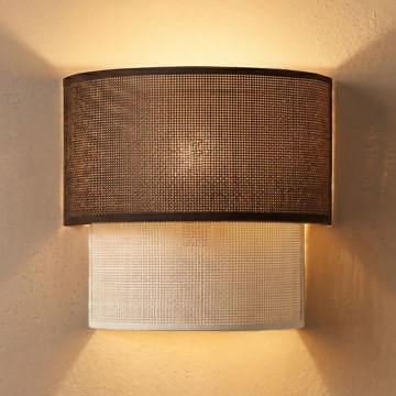 Brilagi - LED Επιτοίχιο Φωτιστικό BOHO ECO 1xE27/10W/230V καφέ/κρεμ