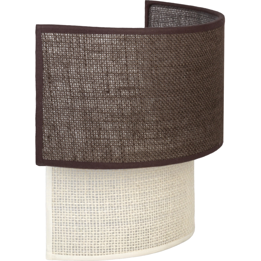 Brilagi - LED Επιτοίχιο Φωτιστικό BOHO ECO 1xE27/10W/230V καφέ/κρεμ