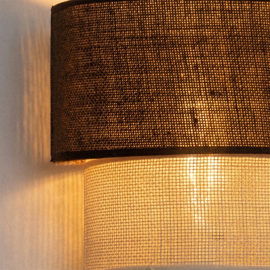 Brilagi - LED Επιτοίχιο Φωτιστικό BOHO ECO 1xE27/10W/230V καφέ/κρεμ