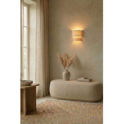Brilagi - LED Επιτοίχιο φωτιστικό BOHO ECO 1xE27/10W/230V κρεμ