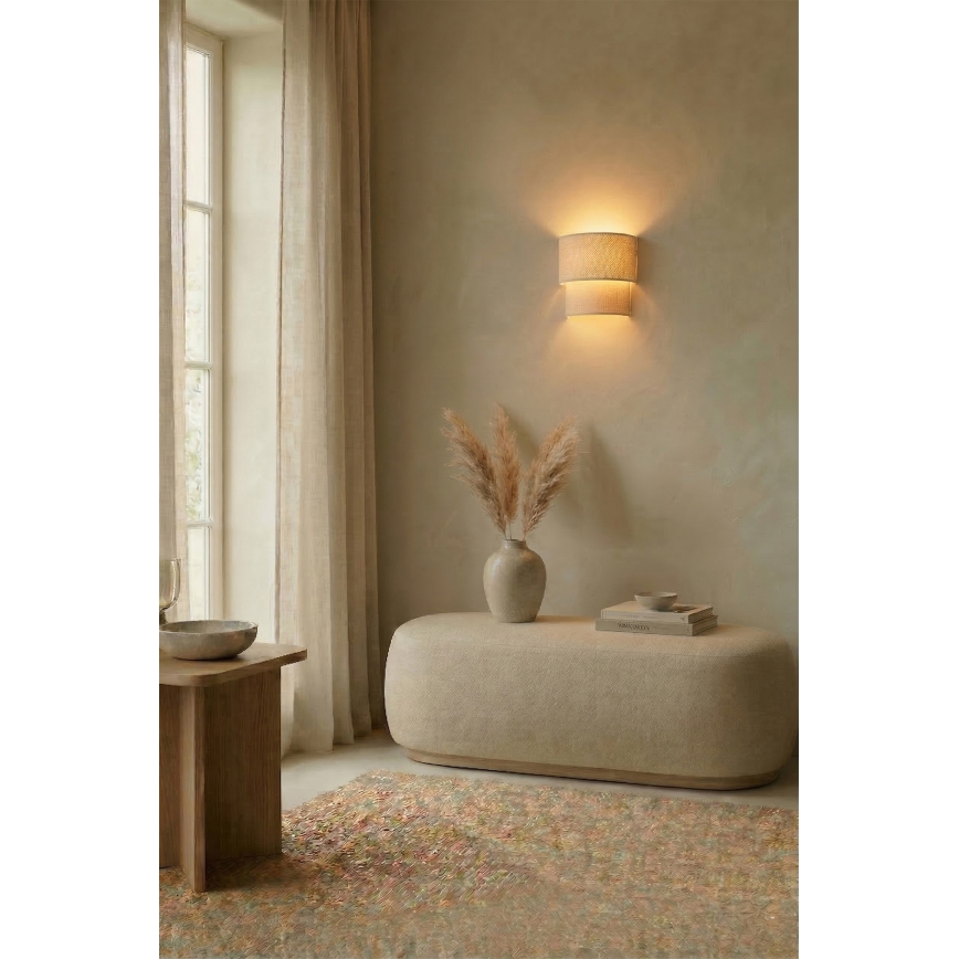 Brilagi - LED Επιτοίχιο φωτιστικό BOHO ECO 1xE27/10W/230V κρεμ