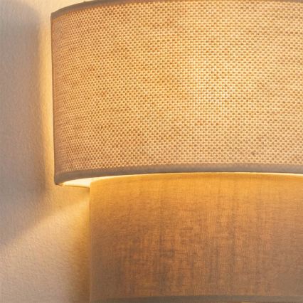 Brilagi - LED Επιτοίχιο φωτιστικό BOHO ECO 1xE27/10W/230V κρεμ