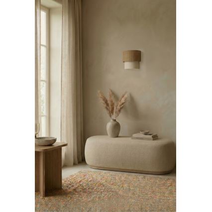 Brilagi - LED Επιτοίχιο φωτιστικό BOHO ECO 1xE27/10W/230V μπεζ/εκρού