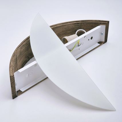 Brilagi - LED επιτοίχιο φωτιστικό CARVALHO 1xE27/15W/230V σε χρώμα δρυός/καρυδιάς