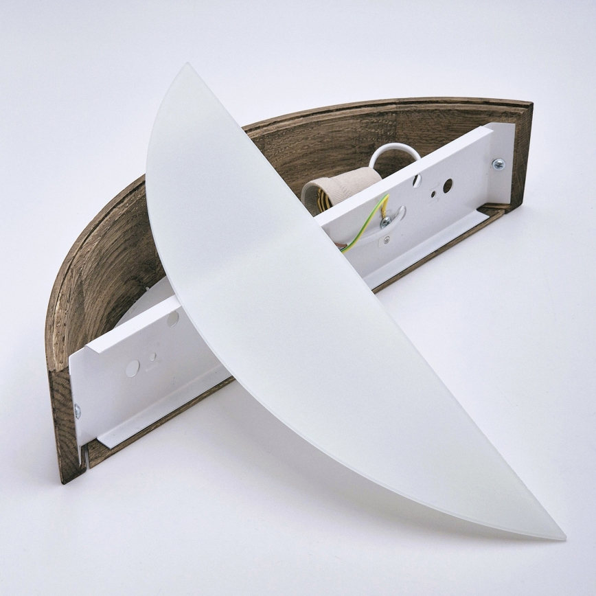 Brilagi - LED επιτοίχιο φωτιστικό CARVALHO 1xE27/15W/230V σε χρώμα δρυός/καρυδιάς