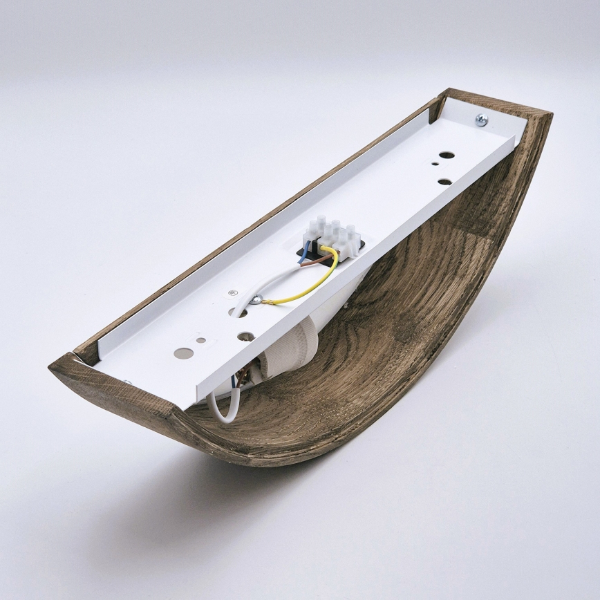 Brilagi - LED Επιτοίχιο φωτιστικό CARVALHO 1xE27/60W/230V δρυς καρυδιά