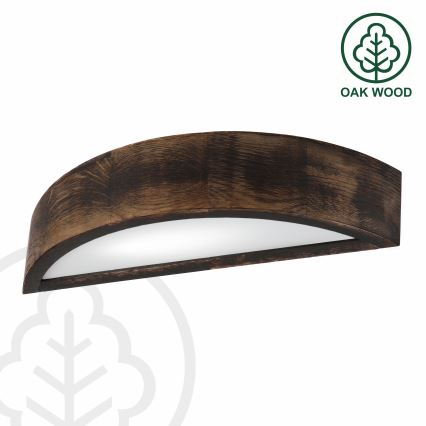 Brilagi - LED Επιτοίχιο φωτιστικό CARVALHO SMOKEY 1xE27/60W/230V δρυς