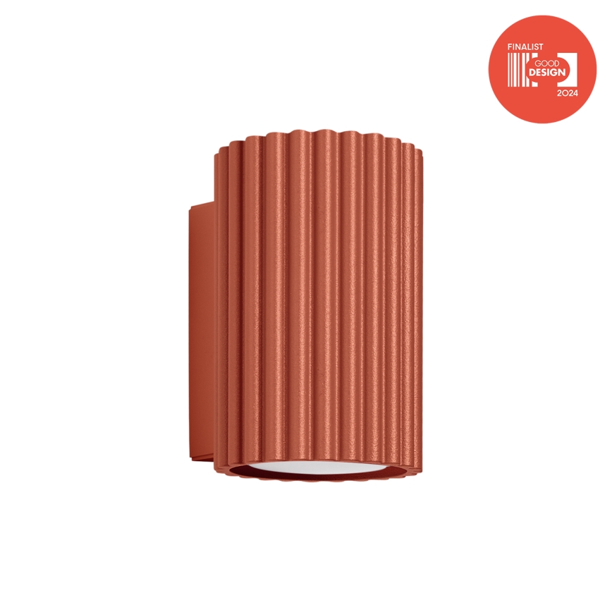 Brilagi - LED επιτοίχιο φωτιστικό CRESTO 1xGU10/10W/230V 10 cm κόκκινο